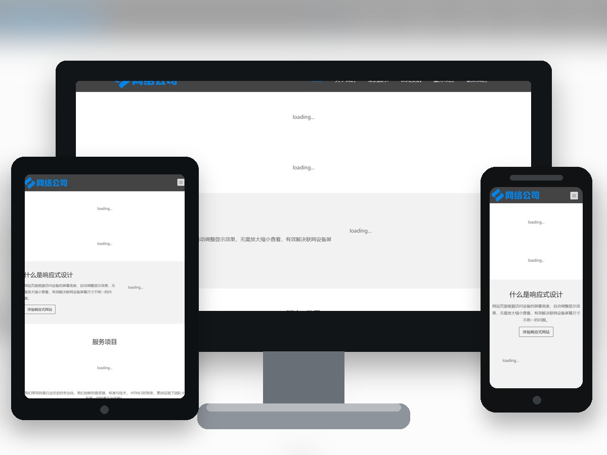 互联网公司企业网站模板 IT网络科技建站公司网站